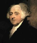 unknow artist Second President of the US. Painting by Gilbert Stuart oil painting on canvas